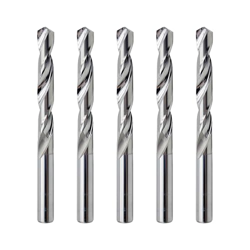 LUMA 5/16 Zoll Vollhartmetallbohrer mit geradem Schaft und 118° Spitzenwinkel, aus Wolframkarbid-Material, 5-teilig LUMA 5/16 Zoll Vollhartmetallbohrer mit geradem Schaft und 118° Spitzenwinkel, aus Wolframkarbid-Material, 5-teilig von LU&MN