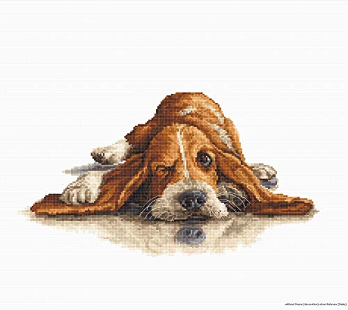 Luca-S B2341 Basset Kreuzstichset, Baumwolle, mehrfarbig, 28,5x15,5cm Luca-S B2341 Basset Kreuzstichset, Baumwolle, mehrfarbig, 28,5x15,5cm von LUCAS
