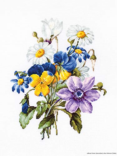 Luca-S B2348 Blumenstrauß mit Kamillen Kreuzstichset, Baumwolle, mehrfarbig, 19x24,5cm Luca-S B2348 Blumenstrauß mit Kamillen Kreuzstichset, Baumwolle, mehrfarbig, 19x24,5cm von LUCAS