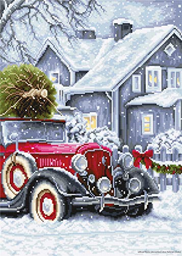 Luca-S BU4010 Winterferien Kreuzstichset, Baumwolle, mehrfarbig, 24x33,5cm von LUCAS