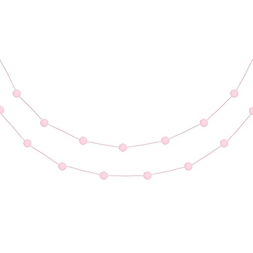 Pompom Baby Girlande, rosa von LUCK