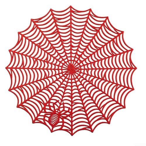 LUCKCDUO Stilvoller Spinnennetzbezug aus Spitze, perfekte Ergänzung für jede saisonale Deko-Kollektion, Rot LUCKCDUO Stilvoller Spinnennetzbezug aus Spitze, perfekte Ergänzung für jede saisonale Deko-Kollektion, Rot von LUCKCDUO