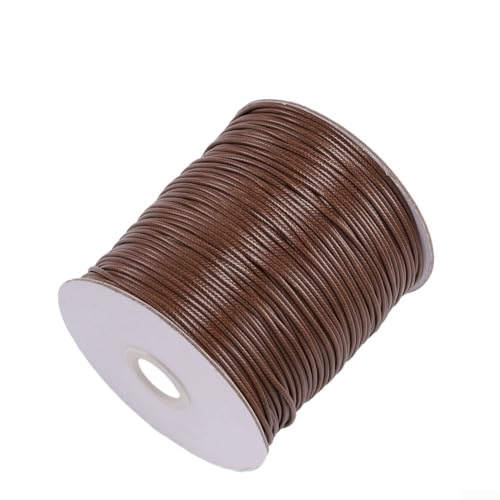 PU-Lederband zum Basteln von Halsketten und Armbändern, 0 8/1 0/1 2 mm, ideal für DIY-Projekte (1,2 mm, Braun - 2) von LUCKCDUO