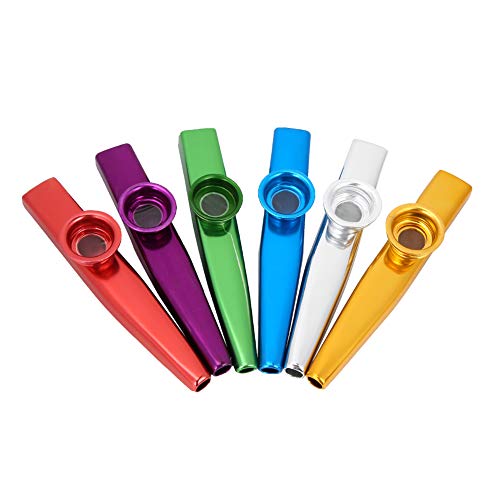 LUCKDANO Aluminiumlegierung Tragbarer Kazoo -Partner Easy Learn Musical Instrument für Reisebereich Camping von LUCKDANO