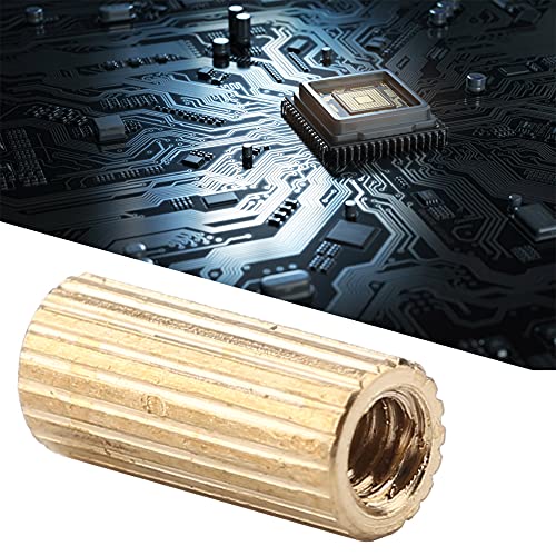 LUCKDANO Brass Round Standoff, Kamera Standoff M2 M2 Brass Female Weibliche Set 100pcs für Computer Hauptplatine (M2*6 (100pcs)) von LUCKDANO