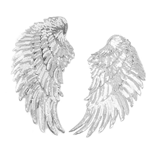 LUCKDANO Eisen auf Paillettenflecken, Pailletten -Patches Paillon Iron auf Flecken mit Einem Auffälligen Design und Lebendigen Farben 2 PCs Paillon -Pailletten Patches Sowohl für die Verbesserung von LUCKDANO
