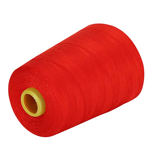 LUCKDANO Nähfaden, Quiltgewinde Sergergewinde mit 8000 Metern Hochwertiger Polyester -Nähmaschinengewinde für Handmaschinennähung Notfall -Fahrt DIY Home (Rot) von LUCKDANO
