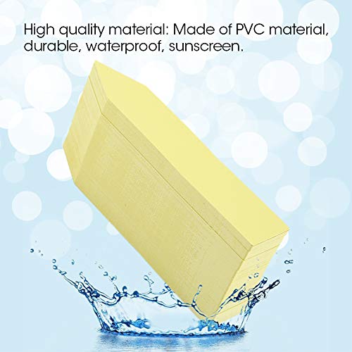 LUCKDANO Pflanzen -Tags, Pflanzenetiketten für Sämlinge Gartenetiketten Im Freien Wasserdicht Kindergarten -Pfahl Tags 100 PCs 10 * 2 Cm für Topfpflanzen (YELLOW) von LUCKDANO