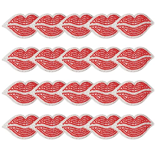 LUCKDANO Sexy Rote Lippen -Strasssteine Harzkristall Heiße Kleidung Dekoration DIY Accessoires für Handwerk LUCKDANO Sexy Rote Lippen -Strasssteine Harzkristall Heiße Kleidung Dekoration DIY Accessoires für Handwerk von LUCKDANO
