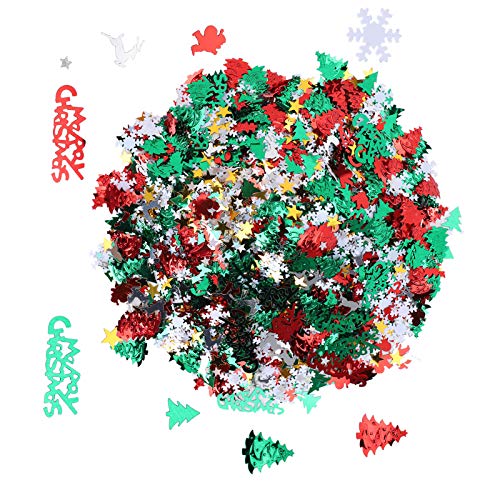 LUCKDANO Snowflake -Mittelstücke für Tische, Weihnachten Glitzer Weihnachtskonfetti mit Hochleistungs -PVC für Party Festival Dekoration von LUCKDANO