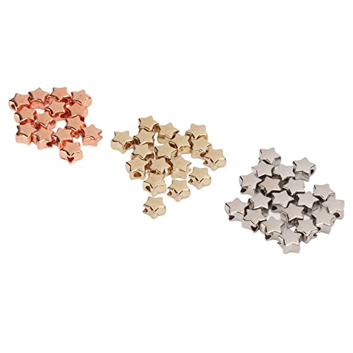 LUCKDANO Sternform -Abstandshalterperlen, Acrylsternperlen Sternperlen Sternform ca. 0,5 Durchmesser 3 Farben 50pcs Schmuck Herstellung von Perlen Plastik LUCKDANO Sternform -Abstandshalterperlen, Acrylsternperlen Sternperlen Sternform ca. 0,5 Durchmesser 3 Farben 50pcs Schmuck Herstellung von Perlen Plastik von LUCKDANO