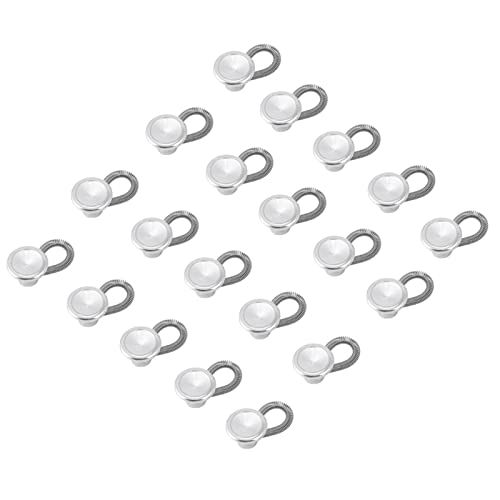 LUCKDANO Taille Extending Knöpfe Kragen Expandierer für Hemdjeans Elastizität Federbund Knopftschellenstänger 20pcs von LUCKDANO