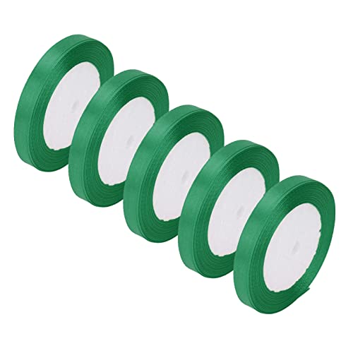 LUCKDANO Wickeln eines Bandes Hellfarbene Farbe Wide Application 5pcs Ribbon Zum Wickeln (19# grün) von LUCKDANO