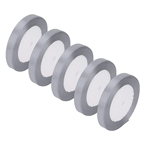 LUCKDANO Wickeln eines Bandes Hellfarbene Farbe Wide Application 5pcs Ribbon Zum Wickeln (59#Gray) von LUCKDANO