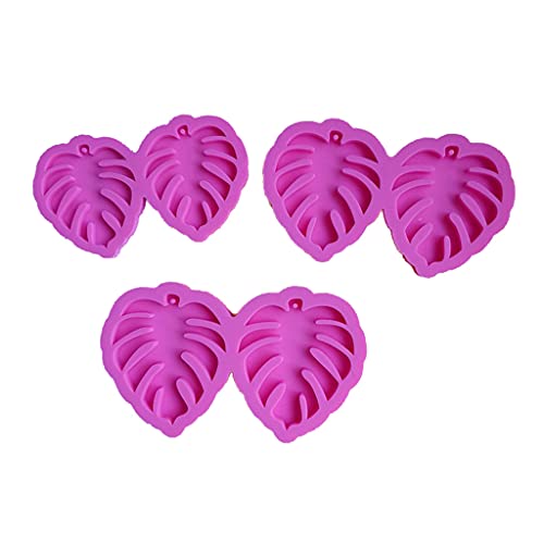 LUCKGONI 3 Stück Blätter Ohrringe Epoxidharz Form Ohrstecker Halskette Schmuck Silikonform LUCKGONI 3 Stück Blätter Ohrringe Epoxidharz Form Ohrstecker Halskette Schmuck Silikonform von LUCKGONI