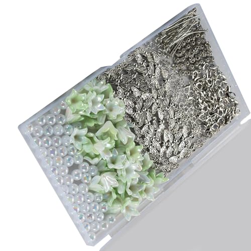 LUCKGONI Packung mit 50 bunten Perlen, Engels-Schlüsselanhänger, Charm-Anhänger, Dekoration für stilvolle und schöne Accessoires für den täglichen Gebrauch von LUCKGONI