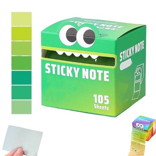 Cute Monster Pattern Sticky Note, Niedliche Monster-Muster-Haftnotiz, 105 Blätter Kartoon Tier Bündel Notizzettel Selbstklebende Notizblock für Hause, Büro, Schule (A) von LUCKKY