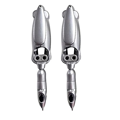 LUCKKY 2PCS Faltbarer deformierter Kugelschreiber,Klappbarer Transformer-Stift,Transformers Pen Transformierender Roboter-Kugelschreiber,Spielzeug-Stift zur Stressbewältigung,Schule Büro Schreibstift von LUCKKY