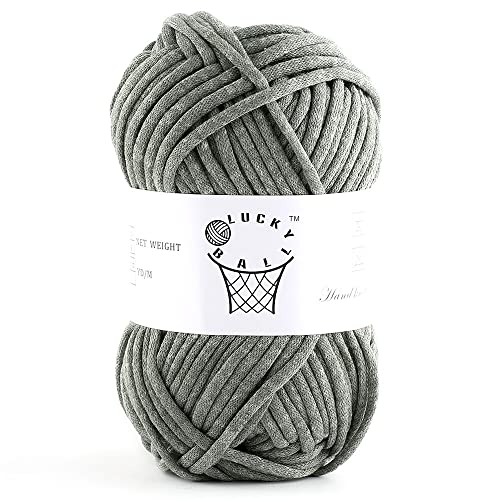 Garn zum Häkeln, weiches Garn, 1 x Garn zum Häkeln von Decken, Acryl-Häkelgarn für Pullover, Mütze, Socken, Babydecken (dunkelgrün) von LUCKY BALL