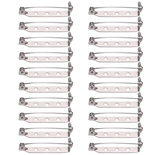 LUDAKE Metall-Broschen, 20 Stück, blanko, 20/25/32 mm, Sicherheitsabzeichen, Schmuckzubehör zum Basteln LUDAKE Metall-Broschen, 20 Stück, blanko, 20/25/32 mm, Sicherheitsabzeichen, Schmuckzubehör zum Basteln von LUDAKE