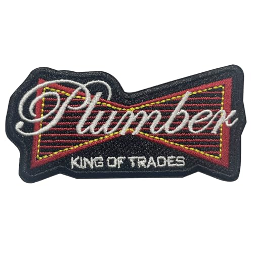 Klempner-Aufnäher, bestickt, zum Aufbügeln oder Aufnähen, Abzeichen für Jacke, Weste, Hemd, Hut, Rucksack, Kleidung, Uniform, Arbeitskleidung, Bauwerkzeuge, Rohrbefestigung, Handwerker, Geschenk Klempner-Aufnäher, bestickt, zum Aufbügeln oder Aufnähen, Abzeichen für Jacke, Weste, Hemd, Hut, Rucksack, Kleidung, Uniform, Arbeitskleidung, Bauwerkzeuge, Rohrbefestigung, Handwerker, Geschenk von LUDIMSTI