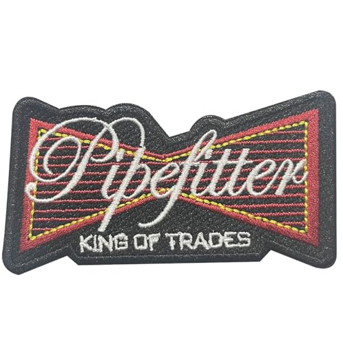 Pipefitter Patch King of Trades, bestickt, zum Aufbügeln oder Aufnähen, Arbeitskleidung, Uniform, Jacke, Weste, Hut, Rucksack, Kleidung, Schweißrohrverschraubung, Bauarbeiter, Geschenk, Dekoration Pipefitter Patch King of Trades, bestickt, zum Aufbügeln oder Aufnähen, Arbeitskleidung, Uniform, Jacke, Weste, Hut, Rucksack, Kleidung, Schweißrohrverschraubung, Bauarbeiter, Geschenk, Dekoration von LUDIMSTI
