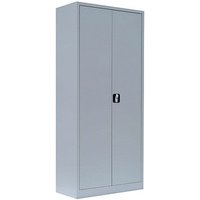 LÜLLMANN Putzmittelschrank 545520 lichtgrau 80,0 x 38,3 x 180,0 cm, aufgebaut von LÜLLMANN