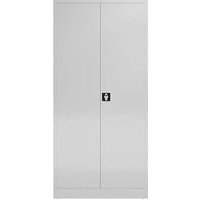 ClassiX Putzmittelschrank X-545540 lichtgrau 92,0 x 42,0 x 194,5 cm, aufgebaut von ClassiX