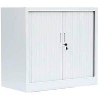 LÜLLMANN Schiebetürenschrank, 555087 signalweiß 1 Fachboden 80,0 x 45,7 x 75,0 cm von LÜLLMANN