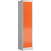 ClassiX Schließfachschrank feuerrot, lichtgrau X-523314, 3 Schließfächer 41,5 x 50,0 x 180,0 cm ClassiX Schließfachschrank feuerrot, lichtgrau X-523314, 3 Schließfächer 41,5 x 50,0 x 180,0 cm von ClassiX