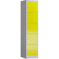 ClassiX Schließfachschrank lichtgrau, zinkgelb X-523516, 5 Schließfächer 41,5 x 50,0 x 180,0 cm ClassiX Schließfachschrank lichtgrau, zinkgelb X-523516, 5 Schließfächer 41,5 x 50,0 x 180,0 cm von ClassiX