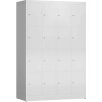 ClassiX Schließfachschrank lichtgrau X-520440, 16 Schließfächer 118,5 x 50,0 x 180,0 cm von ClassiX