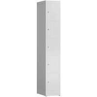 ClassiX Schließfachschrank lichtgrau X-520510, 5 Schließfächer 31,0 x 50,0 x 180,0 cm von ClassiX