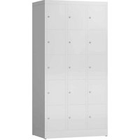 ClassiX Schließfachschrank lichtgrau X-520530, 15 Schließfächer 87,0 x 50,0 x 180,0 cm von ClassiX