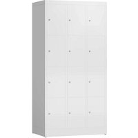 ClassiX Schließfachschrank signalweiß X-520437, 12 Schließfächer 87,0 x 50,0 x 180,0 cm von ClassiX