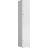 ClassiX Schließfachschrank signalweiß X-520517, 5 Schließfächer 31,0 x 50,0 x 180,0 cm ClassiX Schließfachschrank signalweiß X-520517, 5 Schließfächer 31,0 x 50,0 x 180,0 cm von ClassiX