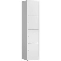ClassiX Schließfachschrank signalweiß X-523417, 4 Schließfächer 41,5 x 50,0 x 180,0 cm ClassiX Schließfachschrank signalweiß X-523417, 4 Schließfächer 41,5 x 50,0 x 180,0 cm von ClassiX