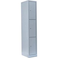 LÜLLMANN Schließfachschrank lichtgrau 520310, 3 Schließfächer 31,5 x 50,0 x 180,0 cm von LÜLLMANN