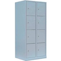 LÜLLMANN Schließfachschrank lichtgrau 523420, 8 Schließfächer 80,0 x 50,0 x 180,0 cm LÜLLMANN Schließfachschrank lichtgrau 523420, 8 Schließfächer 80,0 x 50,0 x 180,0 cm von LÜLLMANN