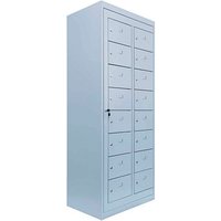 LÜLLMANN Schließfachschrank lichtgrau 526280, 16 Schließfächer 74,0 x 50,0 x 180,0 cm LÜLLMANN Schließfachschrank lichtgrau 526280, 16 Schließfächer 74,0 x 50,0 x 180,0 cm von LÜLLMANN