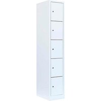 LÜLLMANN Schließfachschrank signalweiß 520517, 5 Schließfächer 31,5 x 50,0 x 180,0 cm LÜLLMANN Schließfachschrank signalweiß 520517, 5 Schließfächer 31,5 x 50,0 x 180,0 cm von LÜLLMANN