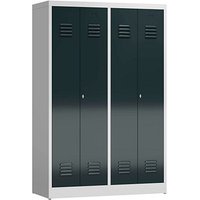 ClassiX Spind anthrazit, lichtgrau X-510448, 2 Schließfächer 118,5 x 50,0 x 180,0 cm ClassiX Spind anthrazit, lichtgrau X-510448, 2 Schließfächer 118,5 x 50,0 x 180,0 cm von ClassiX