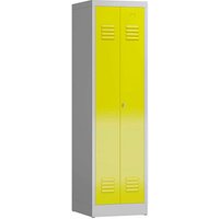 ClassiX Spind lichtgrau, zinkgelb X-510406, 1 Schließfach 50,0 x 50,0 x 180,0 cm ClassiX Spind lichtgrau, zinkgelb X-510406, 1 Schließfach 50,0 x 50,0 x 180,0 cm von ClassiX