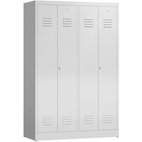 ClassiX Spind lichtgrau X-510440, 2 Schließfächer 118,5 x 50,0 x 180,0 cm ClassiX Spind lichtgrau X-510440, 2 Schließfächer 118,5 x 50,0 x 180,0 cm von ClassiX