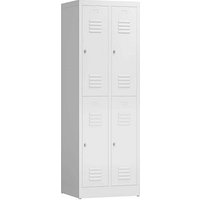 ClassiX Spind signalweiß X-520227, 4 Schließfächer 59,0 x 50,0 x 180,0 cm ClassiX Spind signalweiß X-520227, 4 Schließfächer 59,0 x 50,0 x 180,0 cm von ClassiX