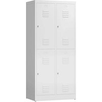 ClassiX Spind signalweiß X-523227, 4 Schließfächer 80,0 x 50,0 x 180,0 cm ClassiX Spind signalweiß X-523227, 4 Schließfächer 80,0 x 50,0 x 180,0 cm von ClassiX