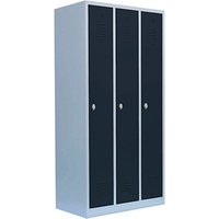 LÜLLMANN Spind anthrazit, lichtgrau 510138, 3 Schließfächer 88,5 x 50,0 x 180,0 cm LÜLLMANN Spind anthrazit, lichtgrau 510138, 3 Schließfächer 88,5 x 50,0 x 180,0 cm von LÜLLMANN