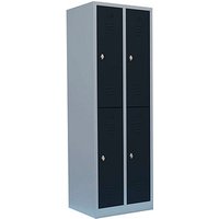LÜLLMANN Spind anthrazit, lichtgrau 520228, 4 Schließfächer 60,0 x 50,0 x 180,0 cm LÜLLMANN Spind anthrazit, lichtgrau 520228, 4 Schließfächer 60,0 x 50,0 x 180,0 cm von LÜLLMANN