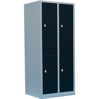 LÜLLMANN Spind anthrazit, lichtgrau 523228, 4 Schließfächer 80,0 x 50,0 x 180,0 cm LÜLLMANN Spind anthrazit, lichtgrau 523228, 4 Schließfächer 80,0 x 50,0 x 180,0 cm von LÜLLMANN