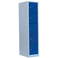 LÜLLMANN Schließfachschrank lichtgrau, enzianblau 523511, 5 Schließfächer 41,5 x 50,0 x 180,0 cm LÜLLMANN Schließfachschrank lichtgrau, enzianblau 523511, 5 Schließfächer 41,5 x 50,0 x 180,0 cm von LÜLLMANN